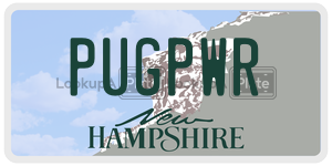 PUGPWR  license plate in NH