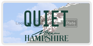 QUIET license plate in New Hampshire