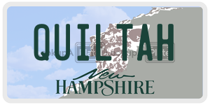 QUILTAH  license plate in NH