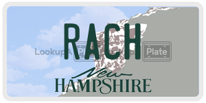 RACH  license plate in NH