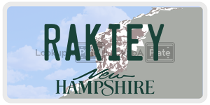 RAKIEY  license plate in NH