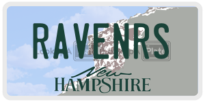 RAVENRS  license plate in NH