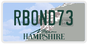 RBOND73  license plate in NH