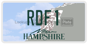 RDF1  license plate in NH