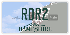 RDR2 license plate in New Hampshire