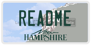 README  license plate in NH