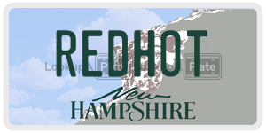 REDHOT  license plate in NH