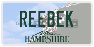 REEBEK  license plate in NH
