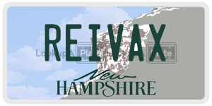 REIVAX  license plate in NH