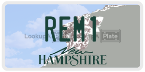 REM1 license plate in New Hampshire