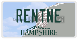 RENTNE  license plate in NH