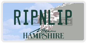 RIPNLIP  license plate in NH