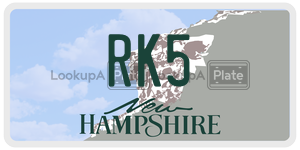 RK5  license plate in NH