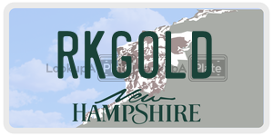 RKGOLD  license plate in NH