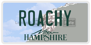 ROACHY  license plate in NH