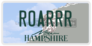 ROARRR  license plate in NH