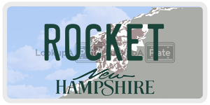 ROCKET  license plate in NH