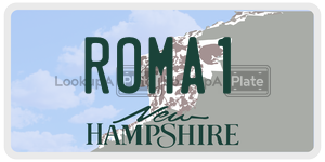 ROMA1  license plate in NH