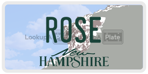 ROSE  license plate in NH