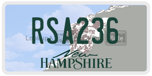 RSA236  license plate in NH