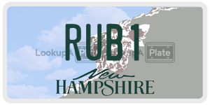 RUB1  license plate in NH