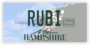 RUBI  license plate in NH