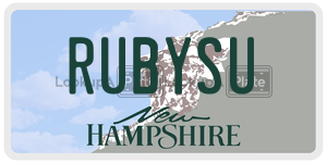RUBYSU  license plate in NH