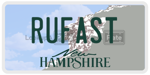 RUFAST  license plate in NH