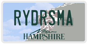 RYDRSMA  license plate in NH