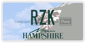 RZK  license plate in NH