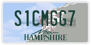 S1CMGG7  license plate in NH