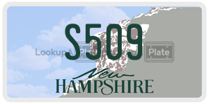 S509  license plate in NH
