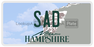 SAD  license plate in NH