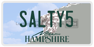 SALTY5  license plate in NH