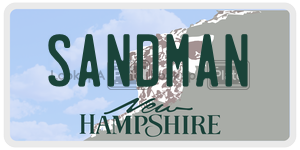 SANDMAN license plate in New Hampshire