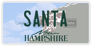 SANTA  license plate in NH
