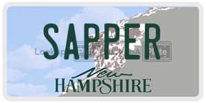 SAPPER  license plate in NH