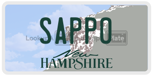 SAPPO license plate in New Hampshire