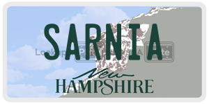 SARNIA  license plate in NH