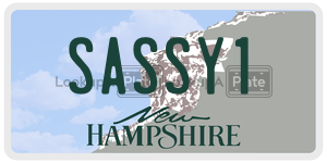 SASSY1  license plate in NH