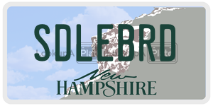 SDLEBRD  license plate in NH