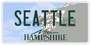 SEATTLE  license plate in NH