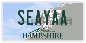 SEAYAA  license plate in NH
