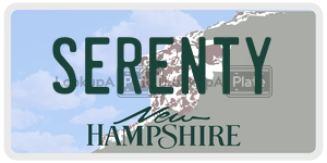 SERENTY  license plate in NH