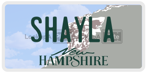 SHAYLA  license plate in NH