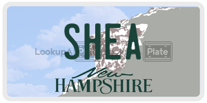 SHEA license plate in New Hampshire