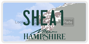 SHEA1 license plate in New Hampshire