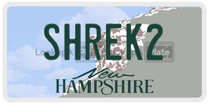 SHREK2  license plate in NH
