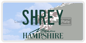 SHREY  license plate in NH