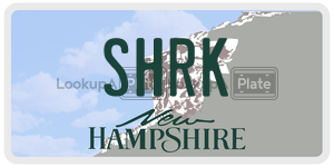 SHRK  license plate in NH